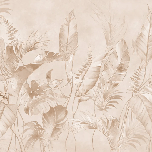 Papier peint élégante jungle poudrée, XXL, tendance