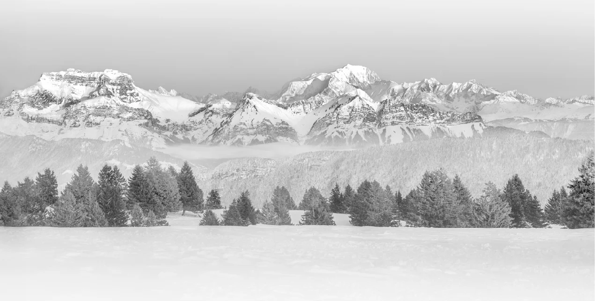Papier peint photo - La Tournette et au delà