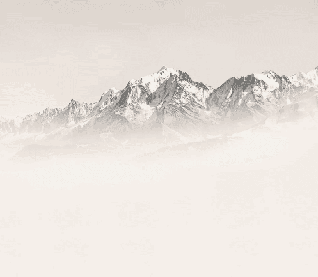 Papier peint Mont Blanc dans la brume sépia - Muralconcept