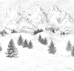 Papier peint montagne sommets de Chamonix