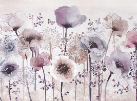 Papier peint Fleur Parme, XXL, tendance