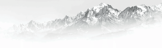 Papier peint bureau Mont Blanc dans la brume noir & blanc - Muralconcept