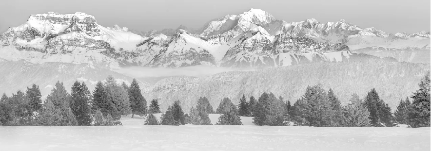 Papier peint photo - La Tournette et au delà