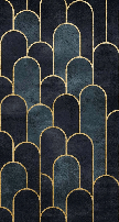 Papier peint dark blue chic - Muralconcept