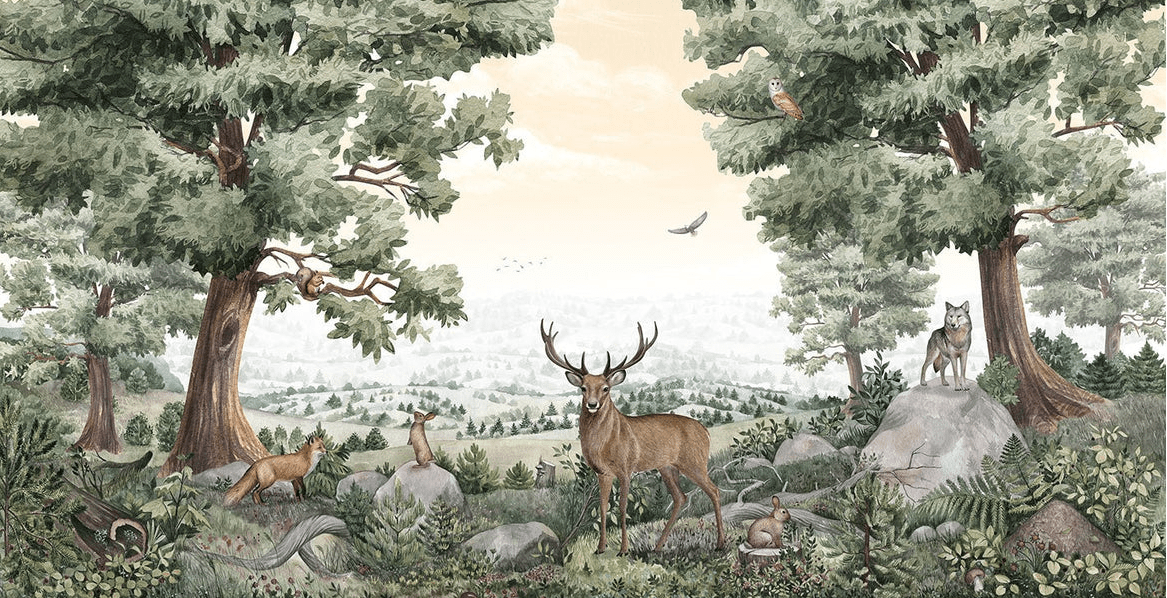 Papier peint vie des animaux - Muralconcept