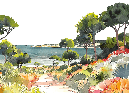 Carta da parati panoramica aria estiva