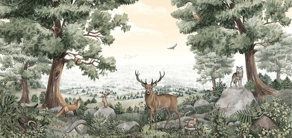 Papier peint vie des animaux, XXL, tendance