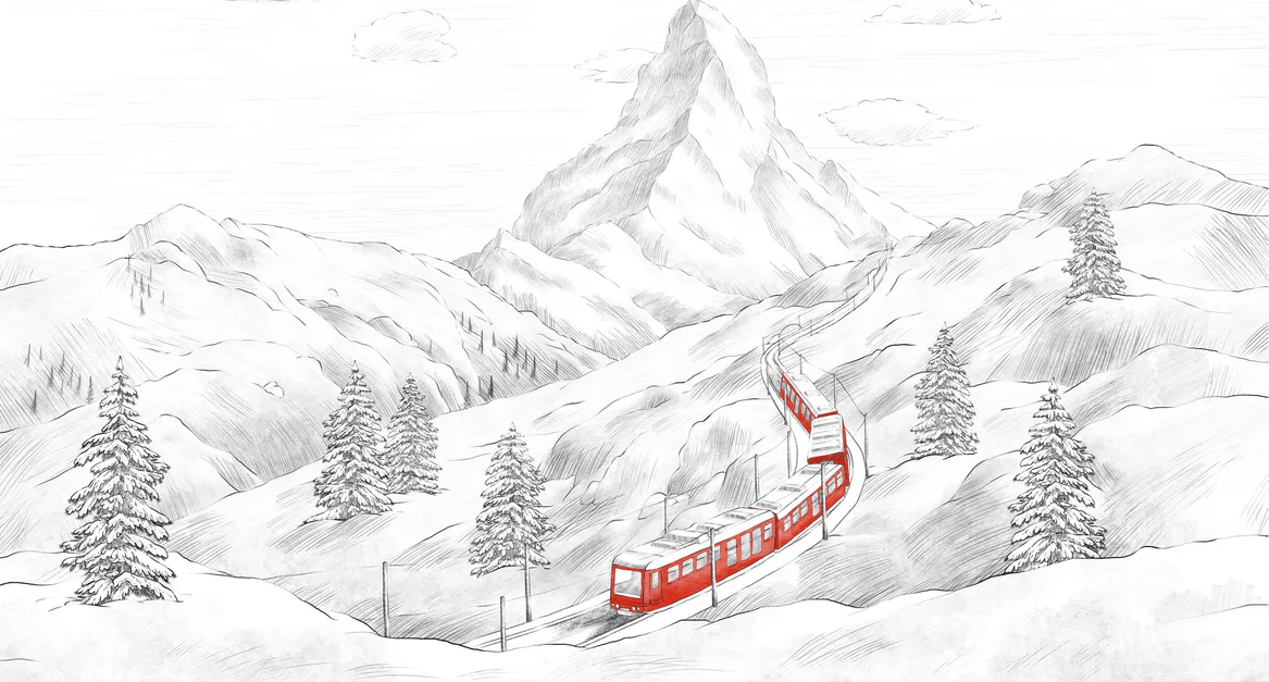 Papier peint panoramique Mont Cervin