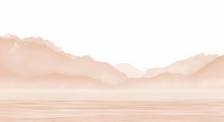 Papier peint Annecy et son lac paisible terracotta - Muralconcept