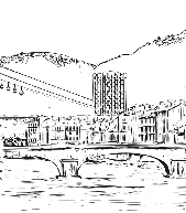 Papier peint téléphérique Grenoble Belledonne