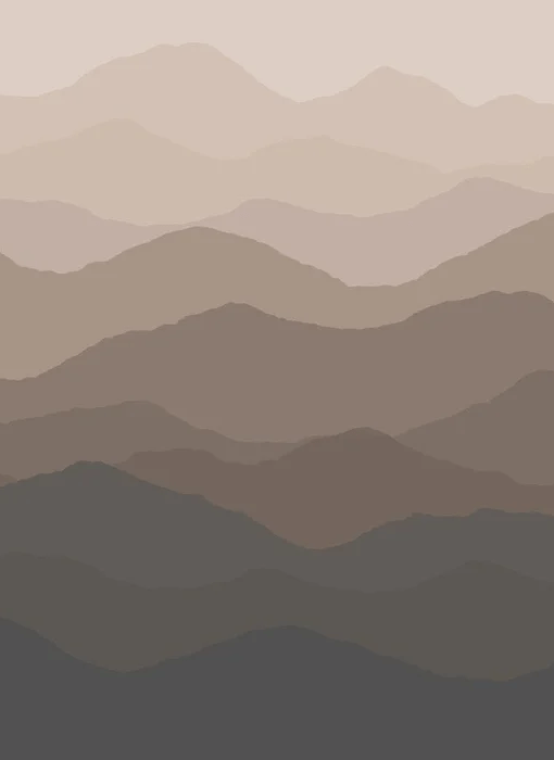 Papier peint salle de bain dunes terracotta