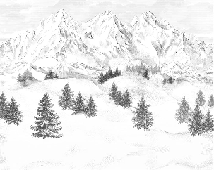 Papier peint montagne sommets de Chamonix