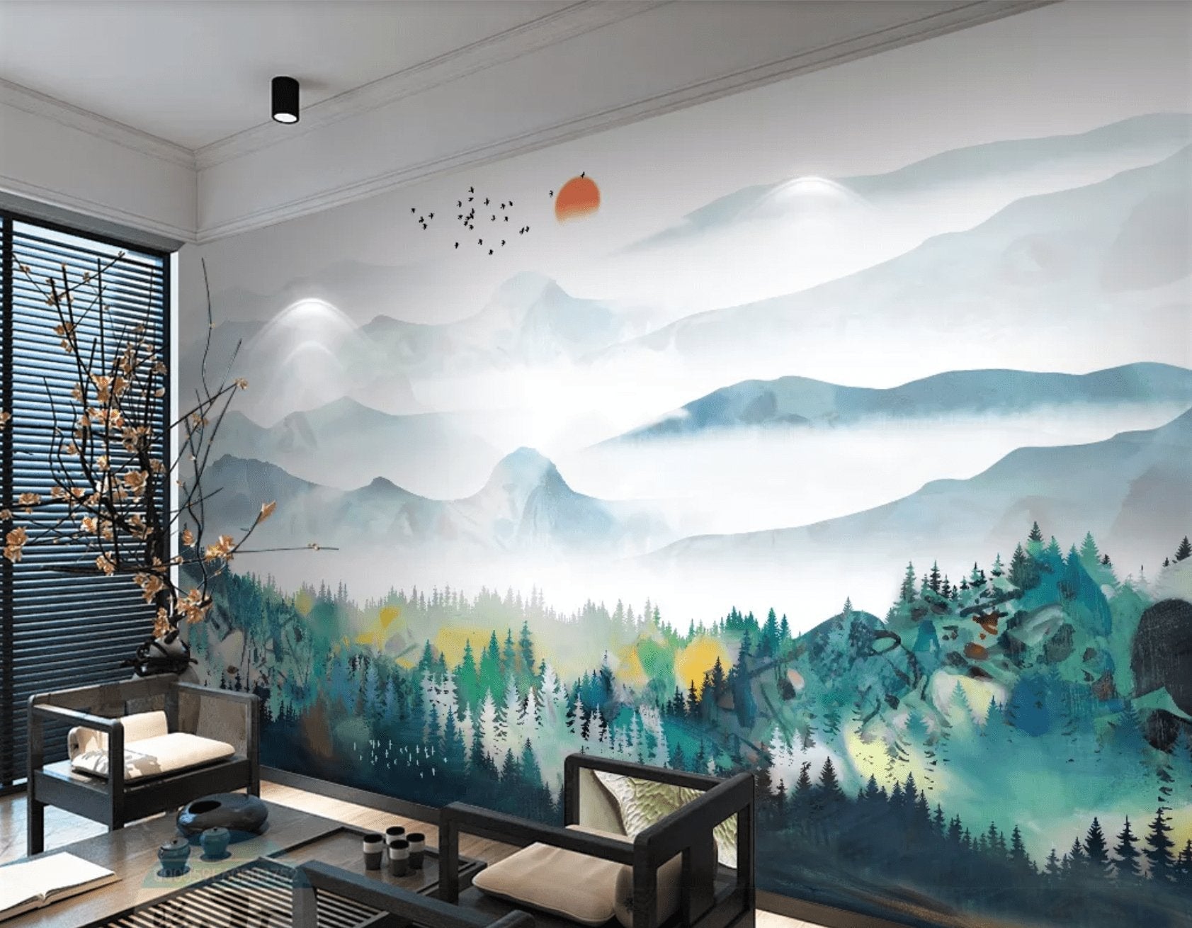 Papier peint Mountain & Scandinave, XXL, tendance