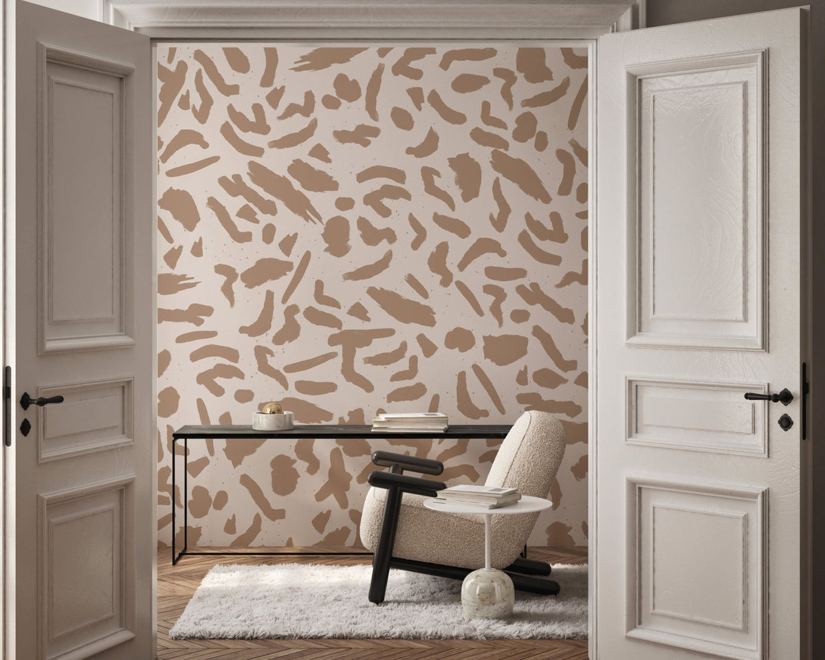 Tapete artistic form beige