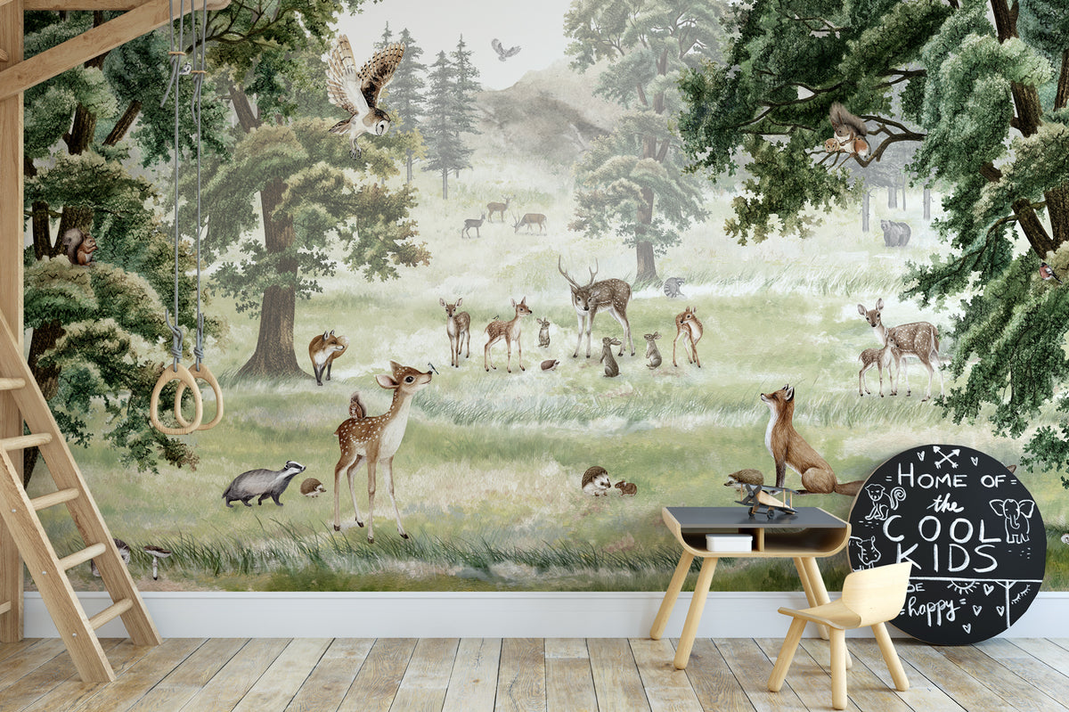 Children's wallpaper animals and pets