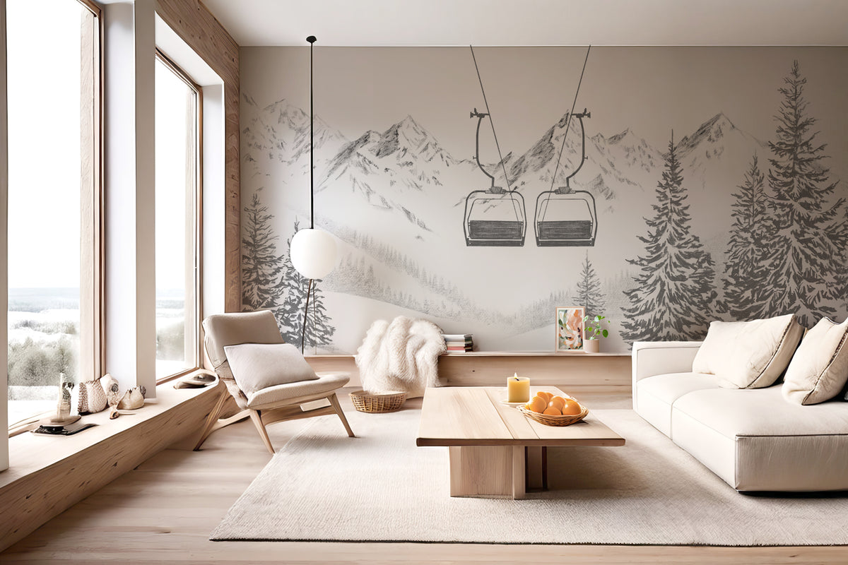Papier peint immersion Alpine