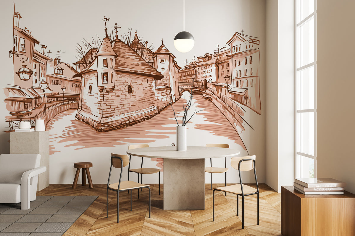 Venedig Wallpaper von Alps Terracotta