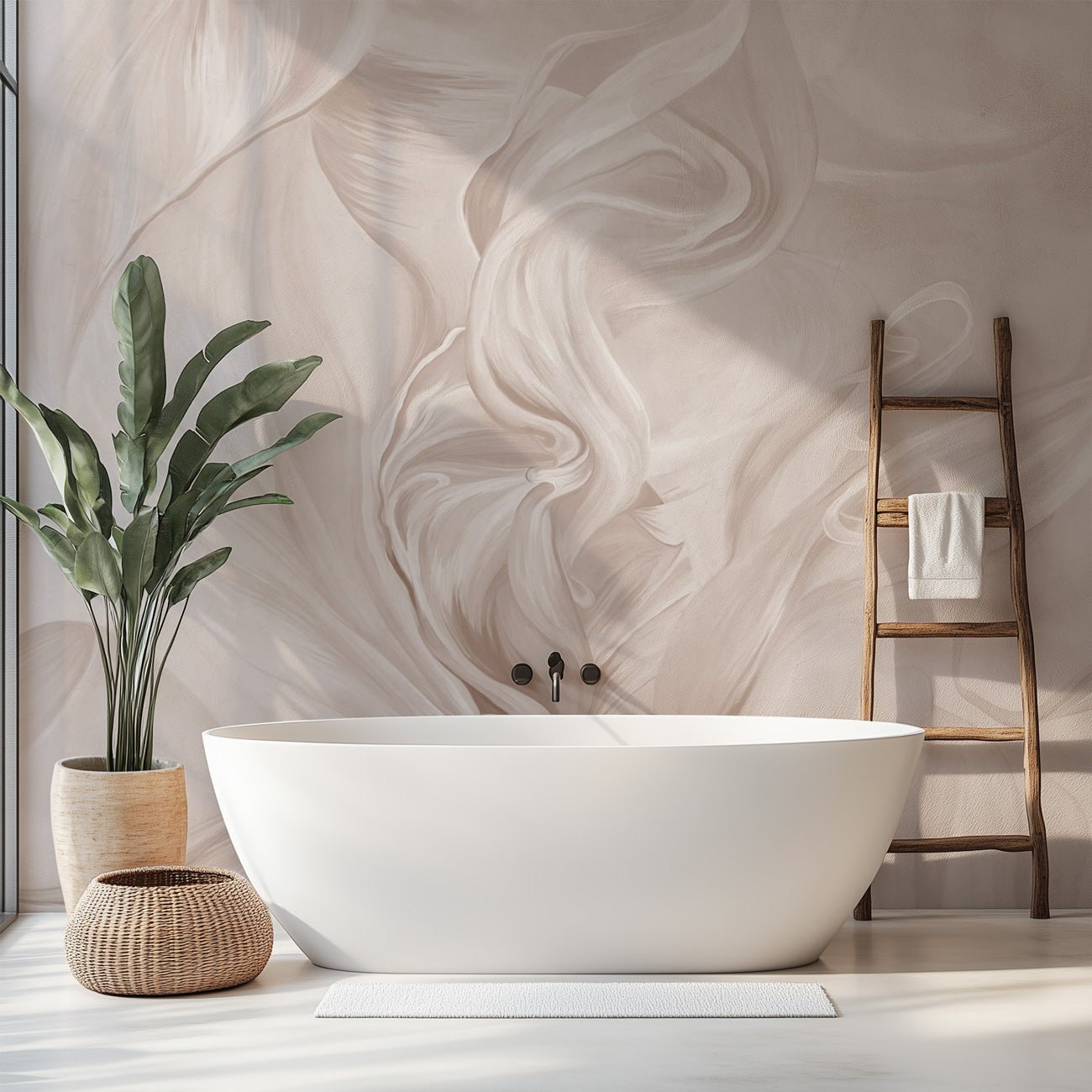 Papier peint contemporain – sublime flow sepia, XXL, tendance