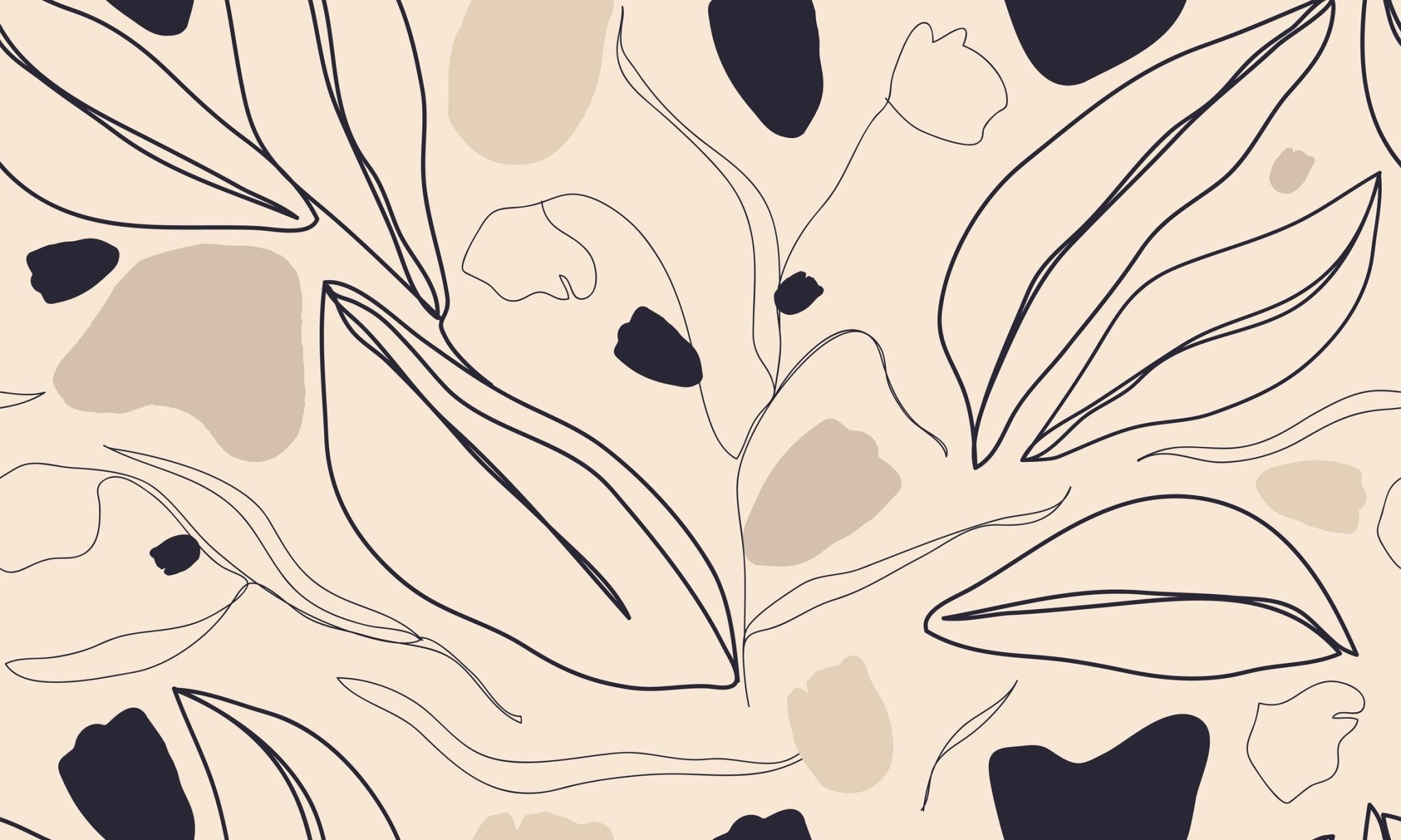 Papier peint design épuré nude, XXL, tendance