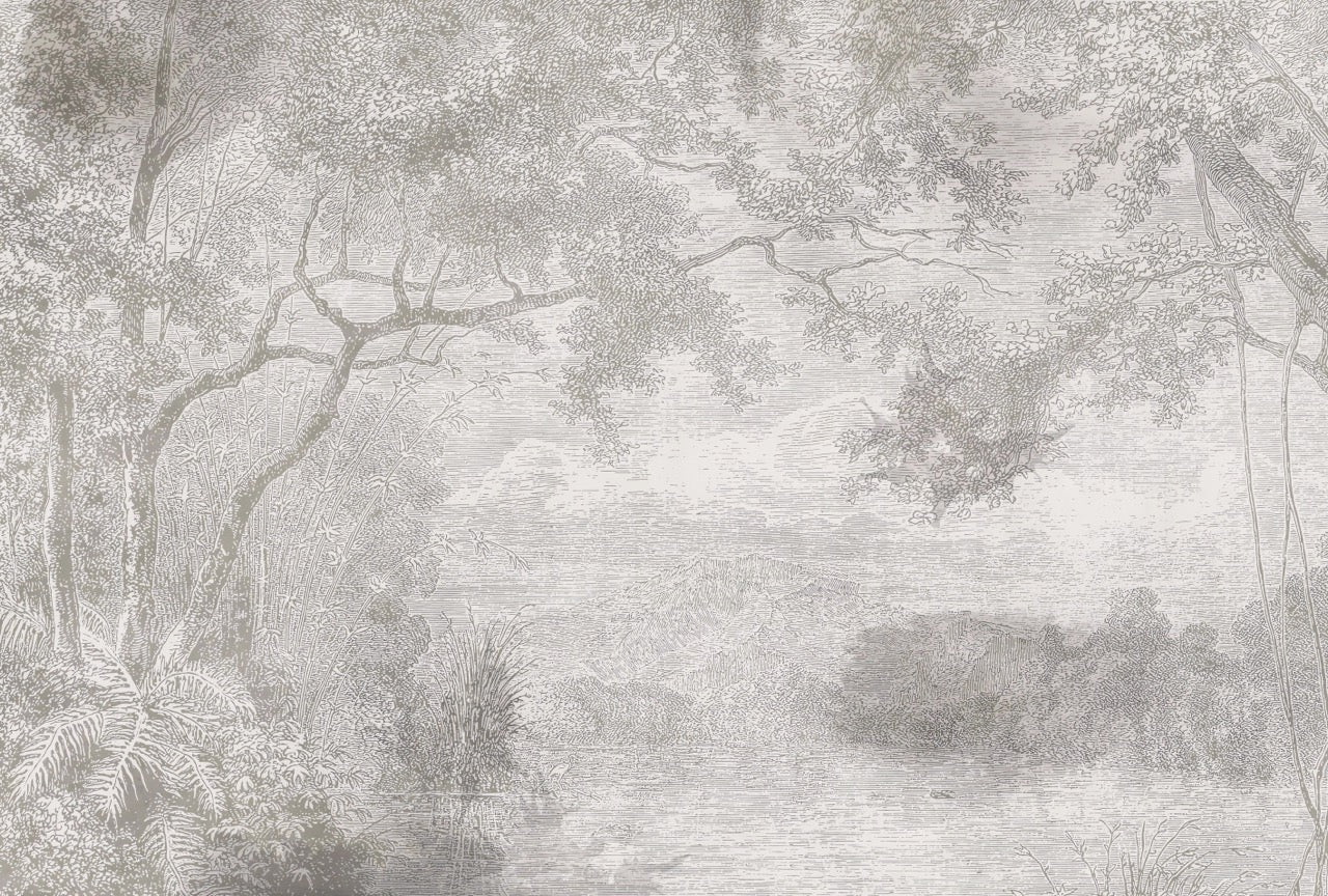 Papier peint panoramique paysage de campagne, XXL, tendance