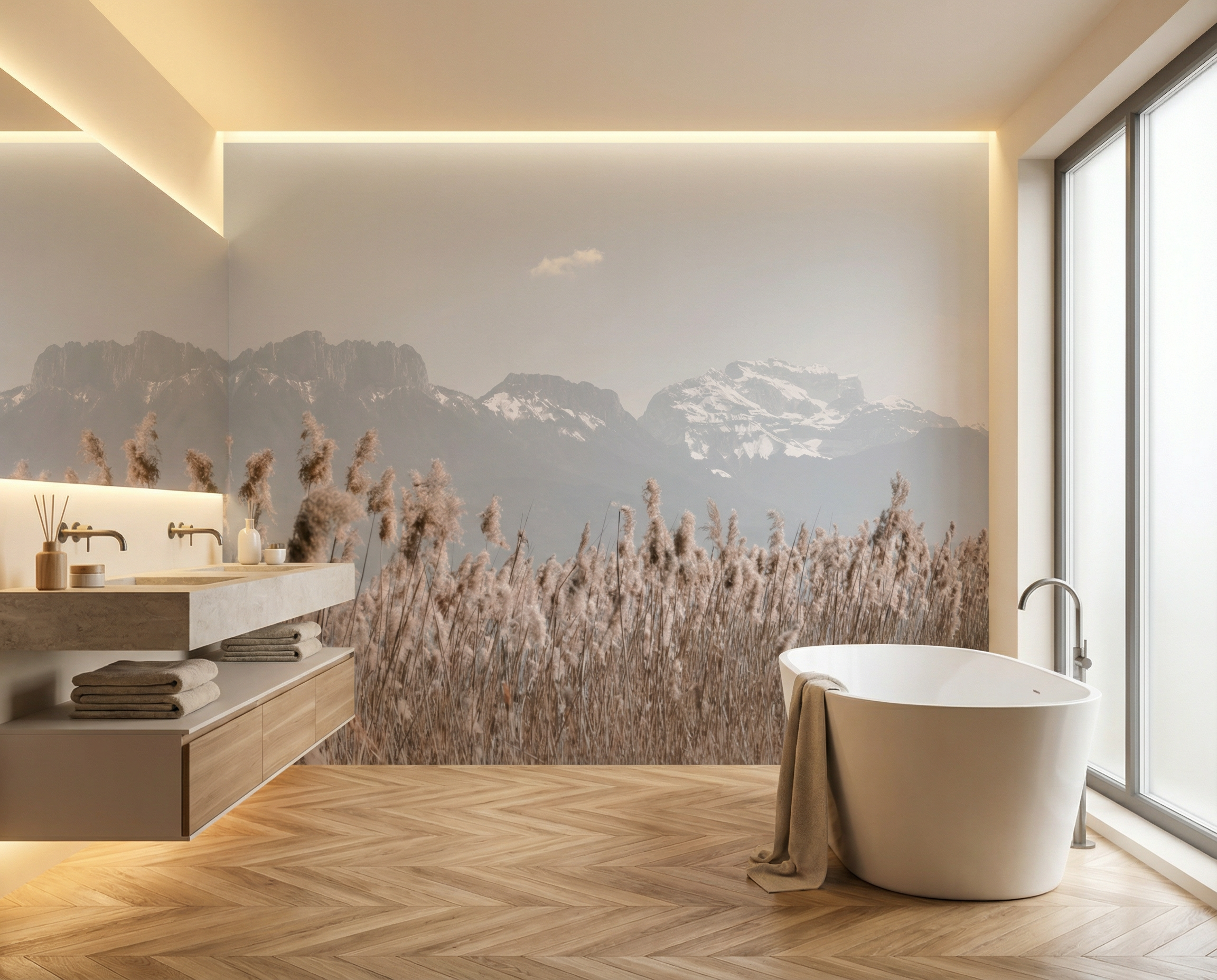 Papier peint photo - Dents de Lanfon & Tournette