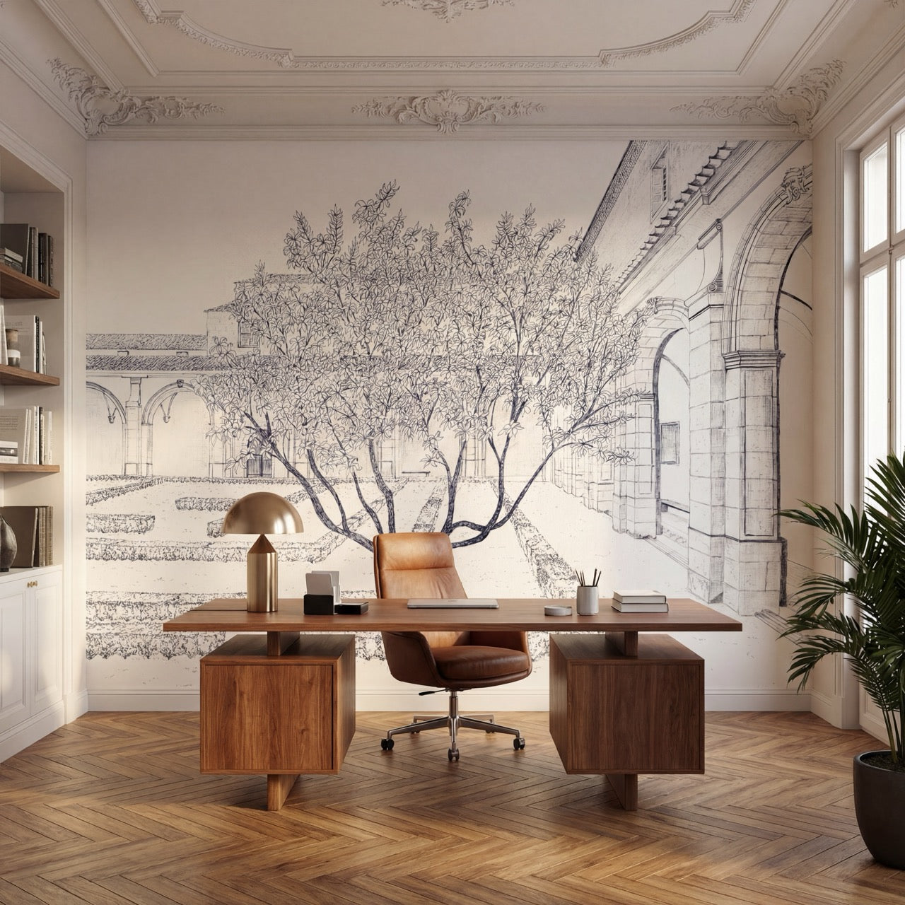 Sfondo panoramico della giungla pittoresca