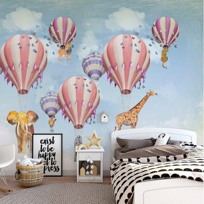 Papier peint Animaux de la jungle Volant, mural concept, tendance