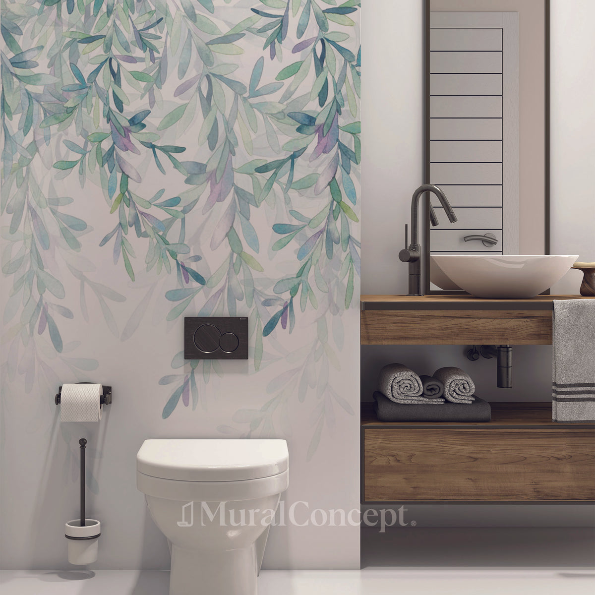 Tapete wc Vegetal & Scandinavian style