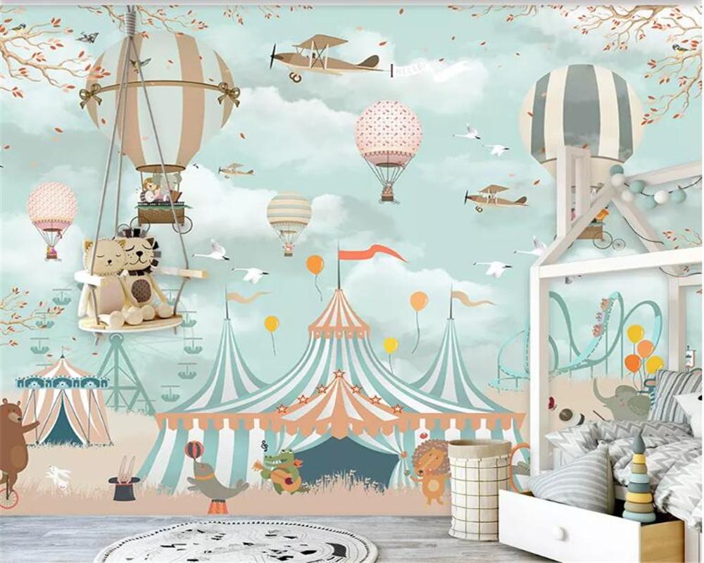 Papier peint circus animaux