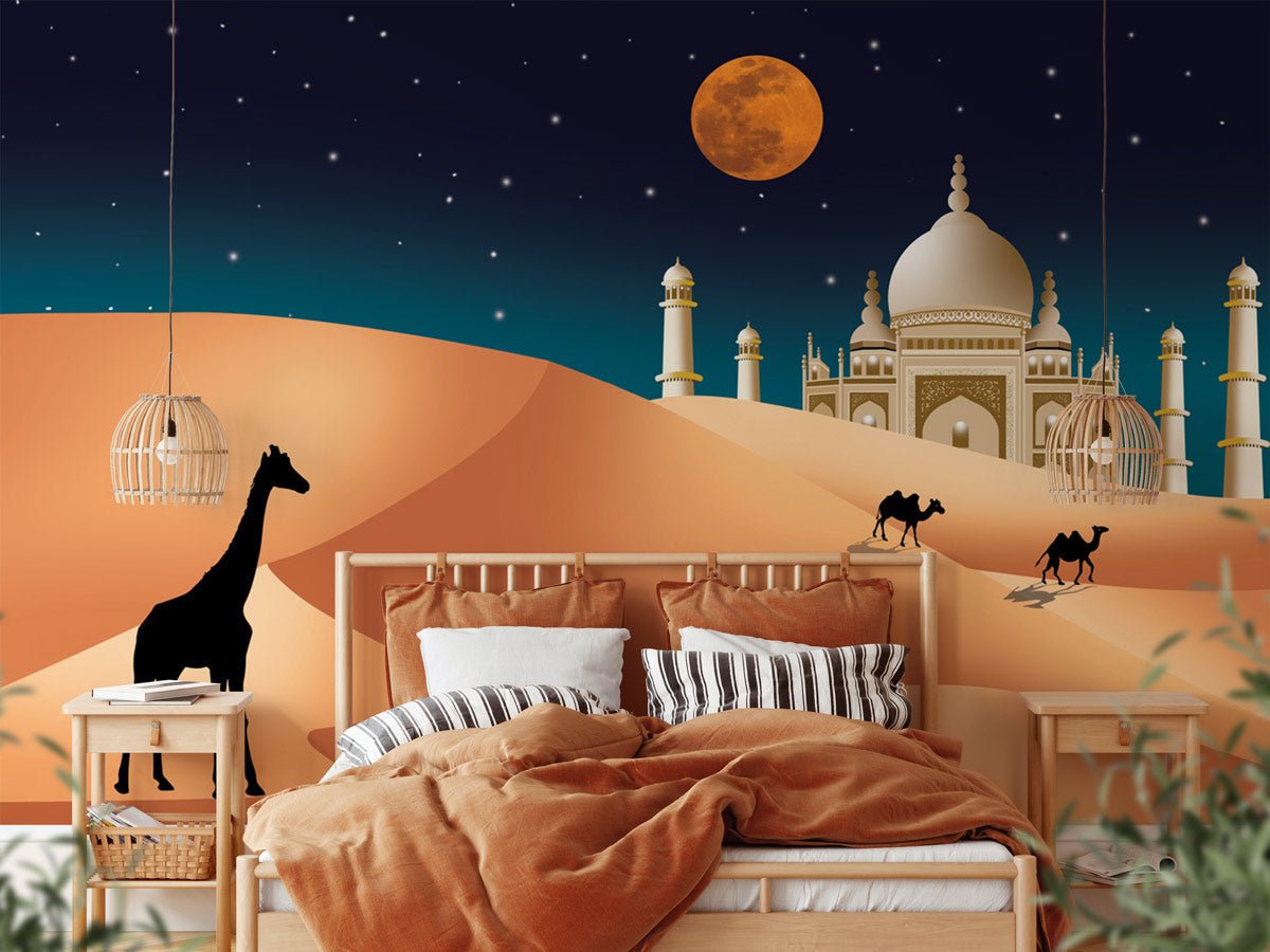 Thousand and one night wall fresco Sahara