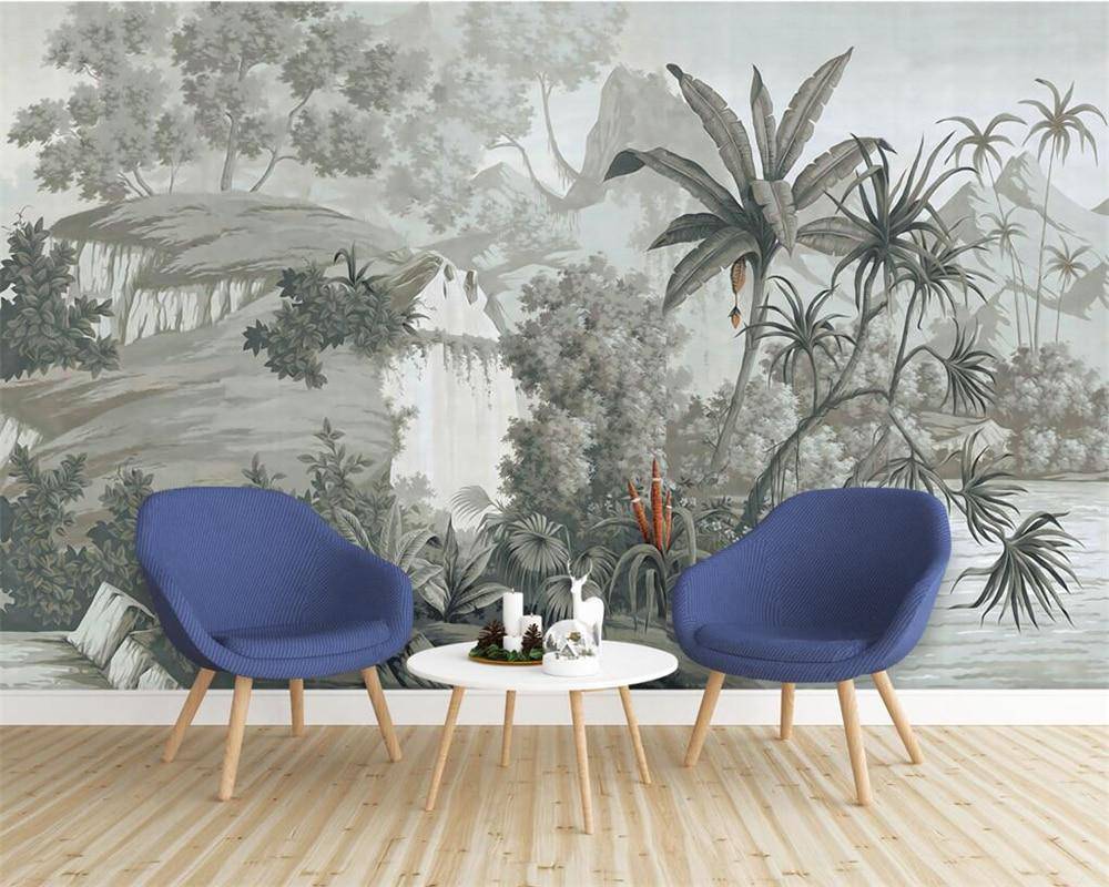 Papier peint Jungle Contrast - papier peint sur mesure francais - muralconcept