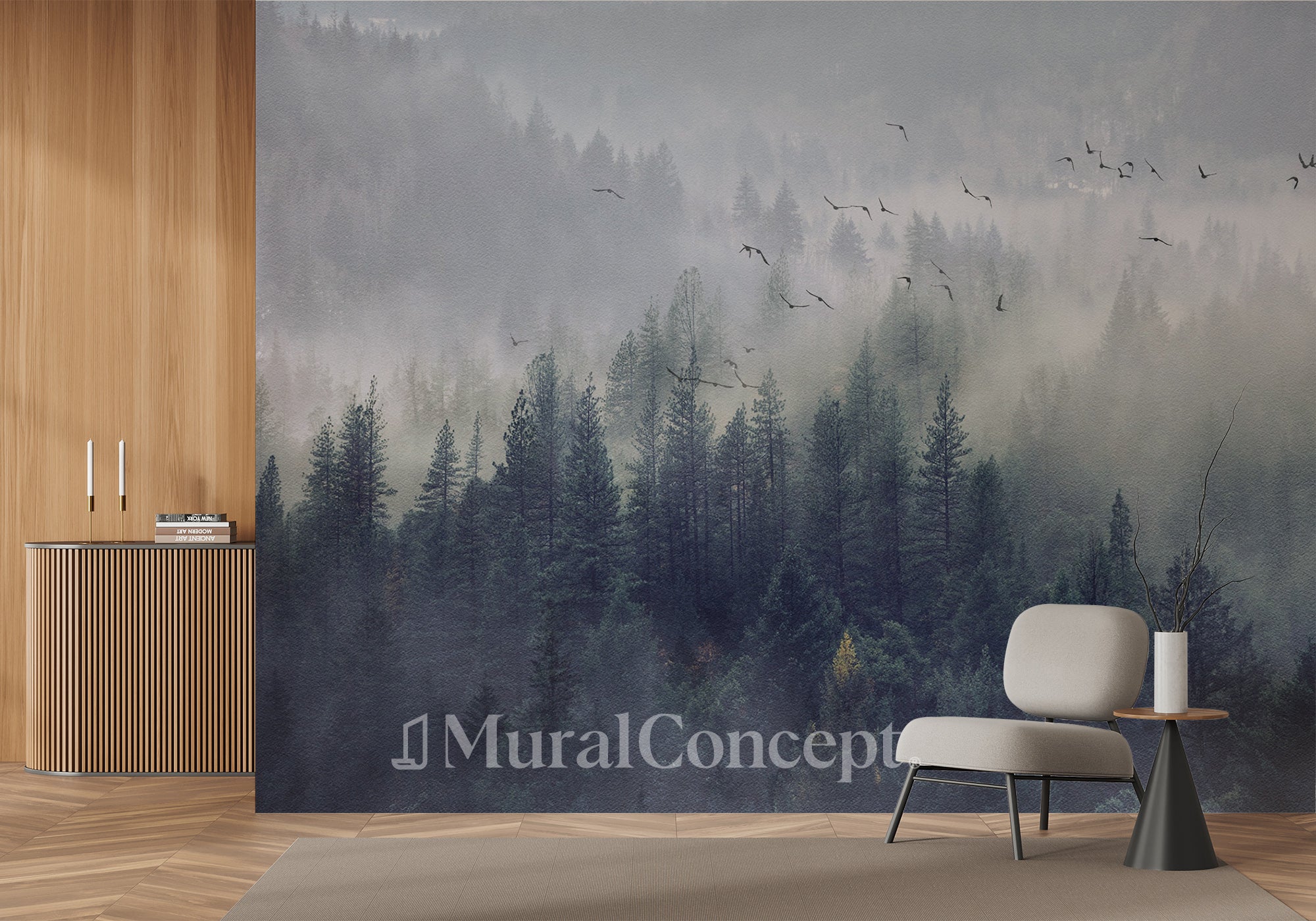 Papier peint Forêt de Chine - panoramique français