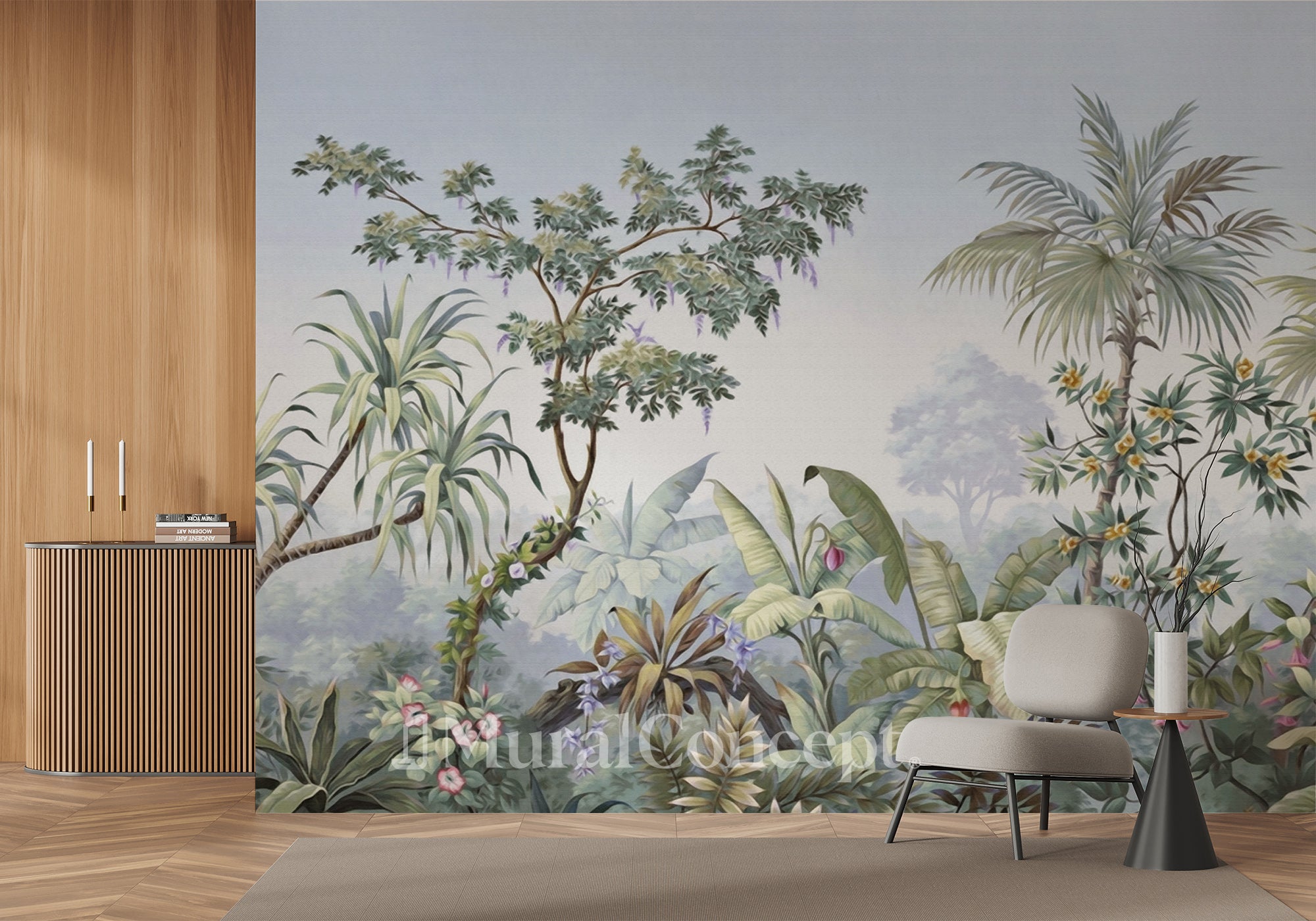 Papier peint Nostalgic Jungle - panoramique français