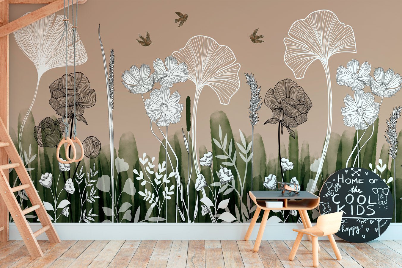 Papier peint panoramique floral addict - Muralconceptpapier_peint_sur_mesure