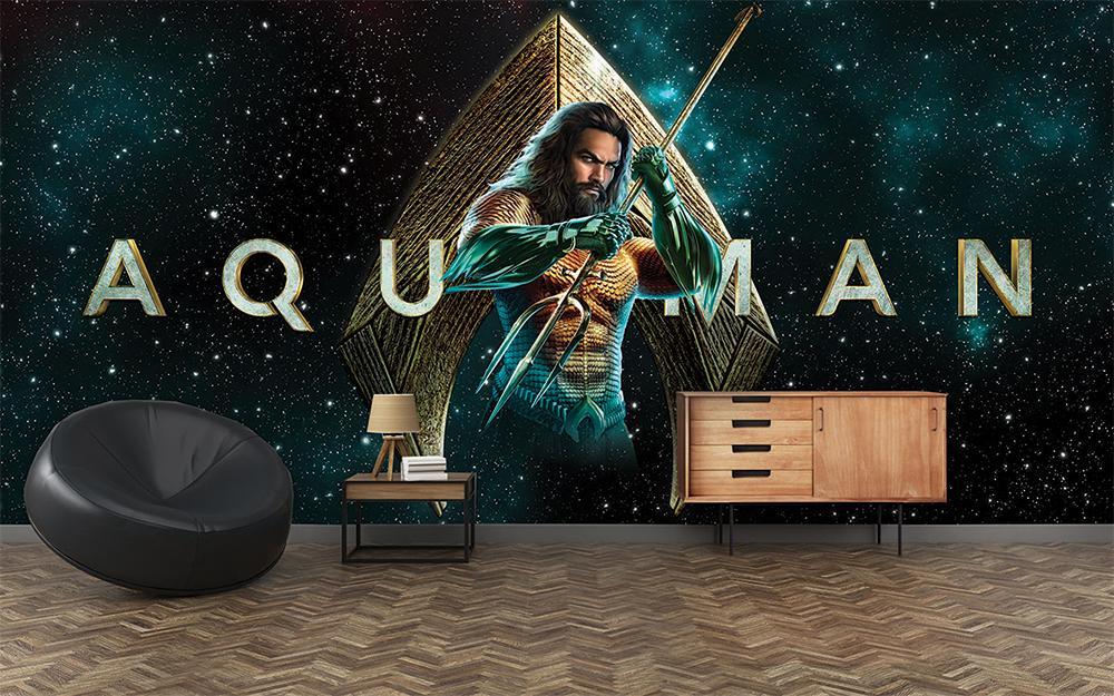 Panorama-Tapete Held aquaman galaktisches Universum triton