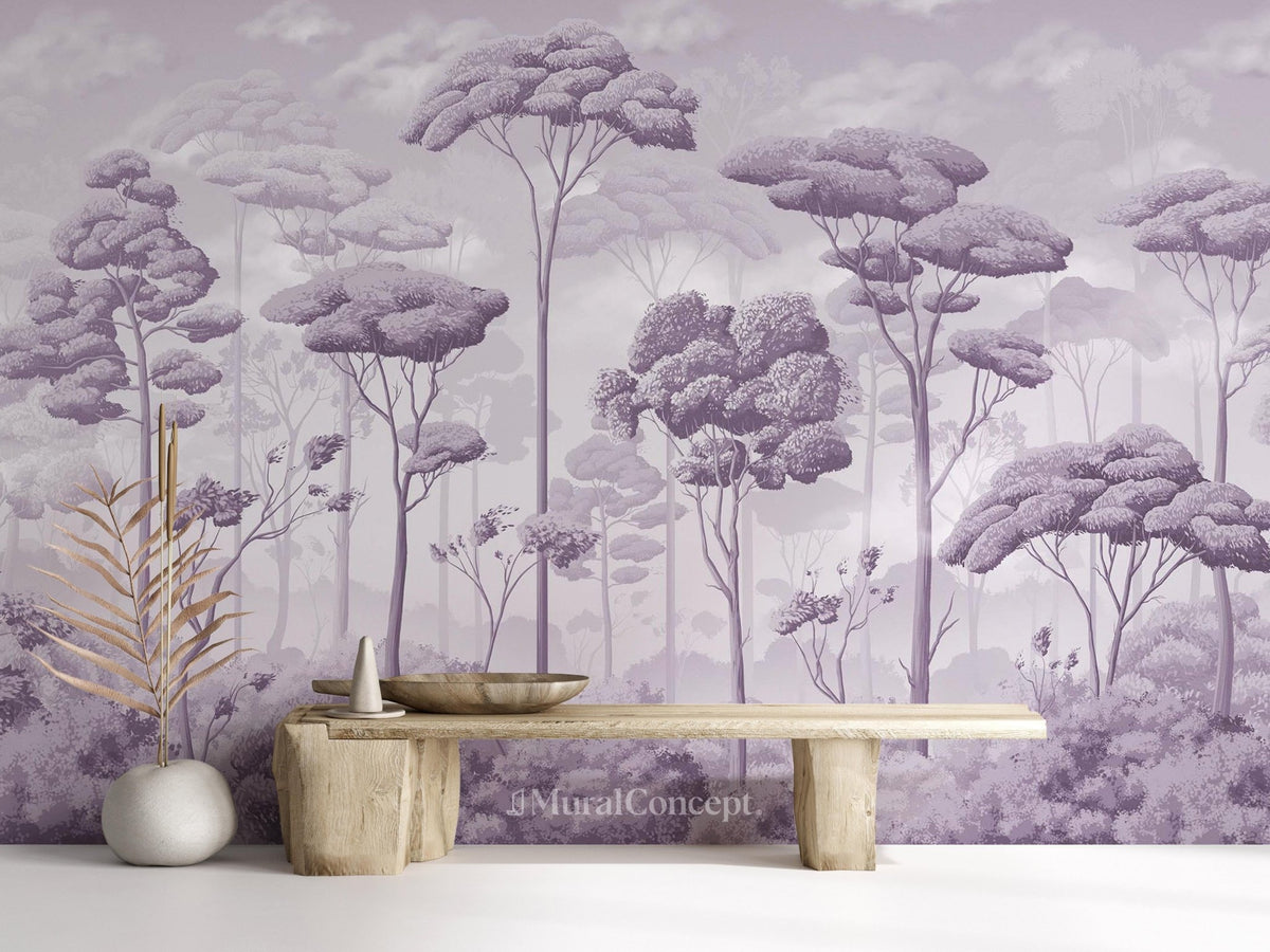 Violet voluptuous pinewood panoramic wallpaper