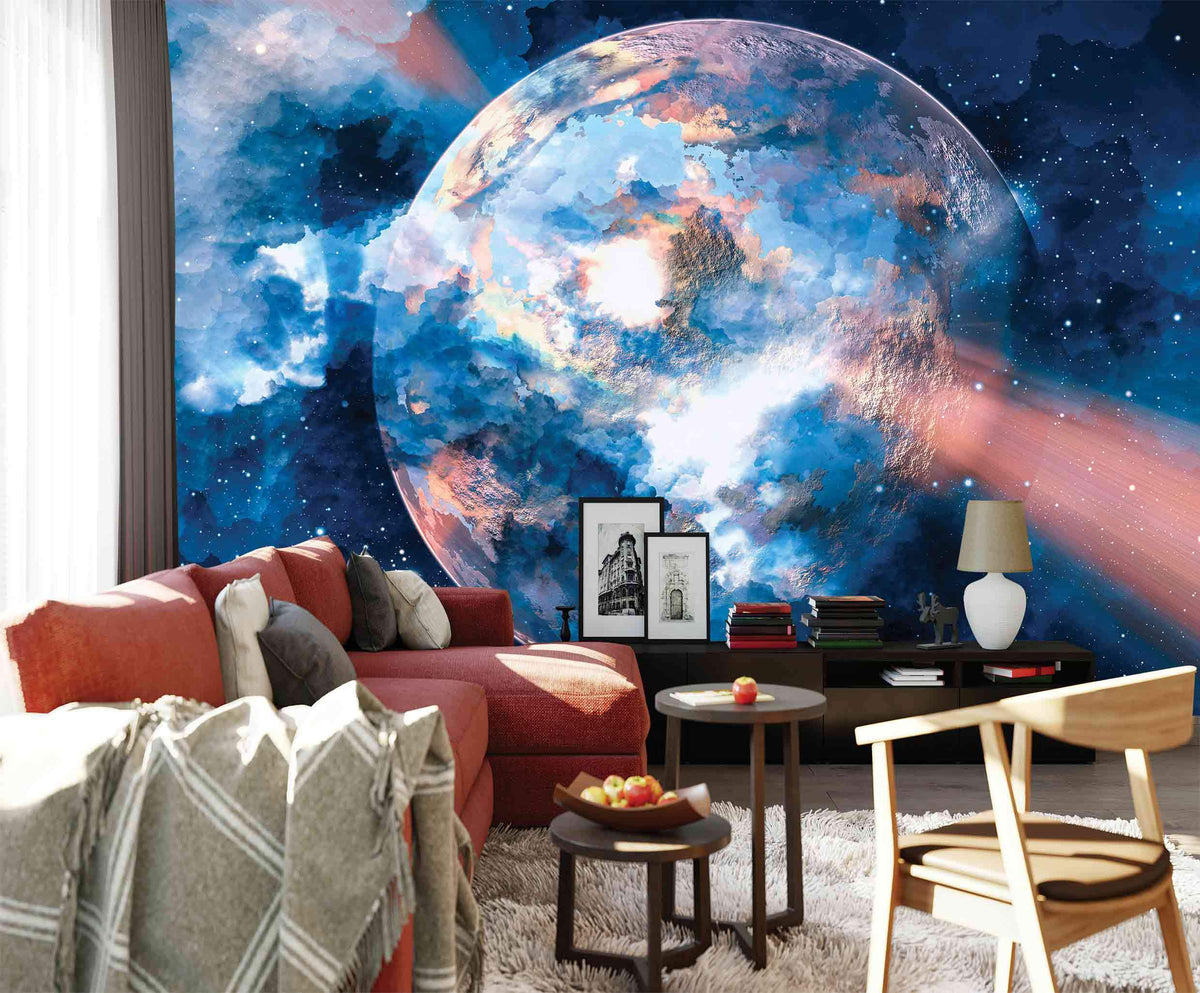 Papier peint terre espace astronomie