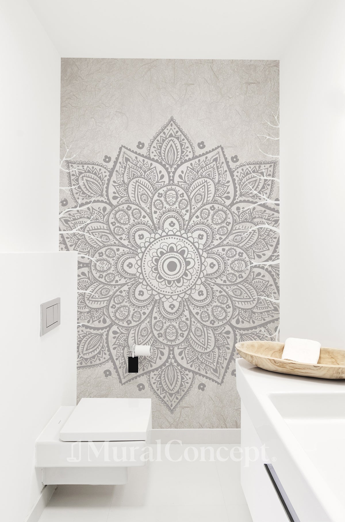 Indian bohemian mandala toilet wallpaper