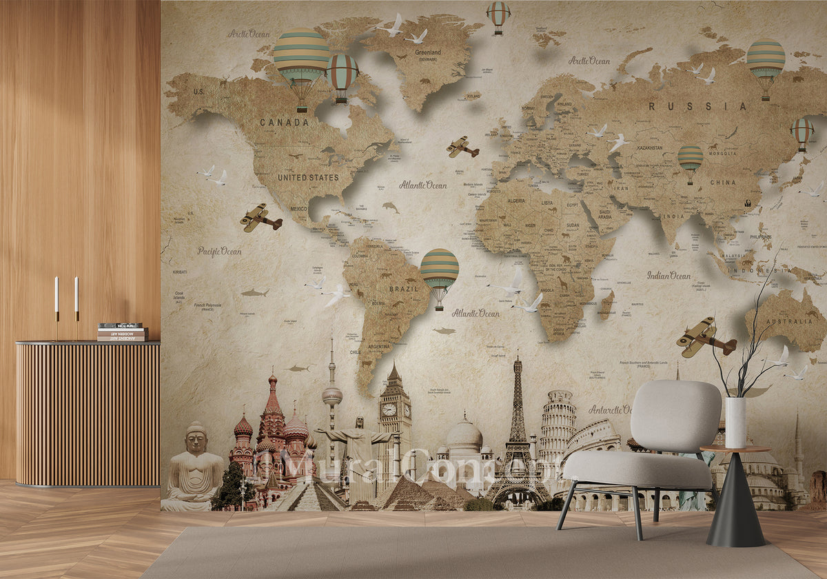Vintage World Wallpaper
